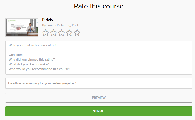 How can I rate a course? Lecturio Medical