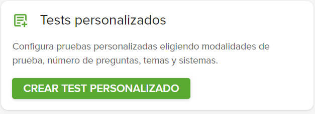 Crear test personalizado