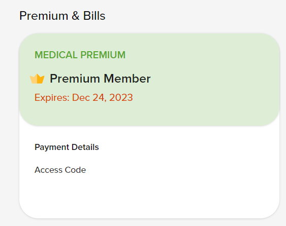 Proof that access code has been redeemed