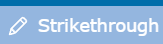 Striketrough button