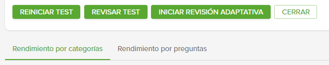 Botón para revisión adaptativa a la derecha 