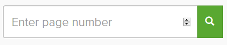 Text field to enter book page number you are searching